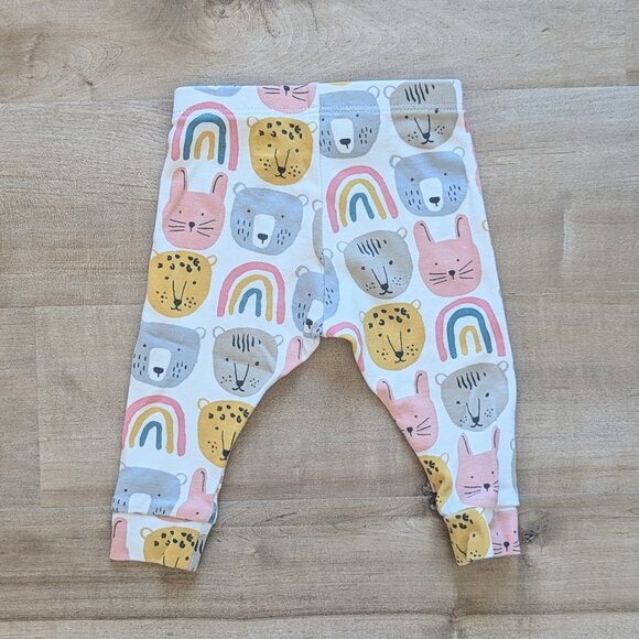 Tea Collection Animals and Rainbows Bodysuit and Leggings Set - 3-6M - Picture 7 of 8